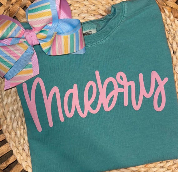 Kids Custom Name Puff Vinyl Shirt, Customizable Shirt, Gift for Friend, Gift for her, Youth Puff Name Tee