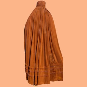 Burqa afghane topi orange Chadri Jilbab Abaya, voile islamique fait main, caftan, hijab musulman, burqa couvrant tout modeste, vêtements pour femmes