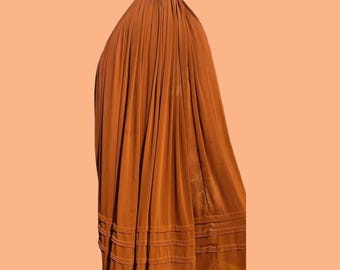 Orange Afghan Topi Burqa Chadri Jilbab Abaya, Handmade Islamic Veil, Kaftan, Muslim Hijab, Modest Wear Full Coverage Burka, Women’s Clothing