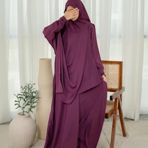 ihram hajj dress for ladies Set Womens Color_GRAY