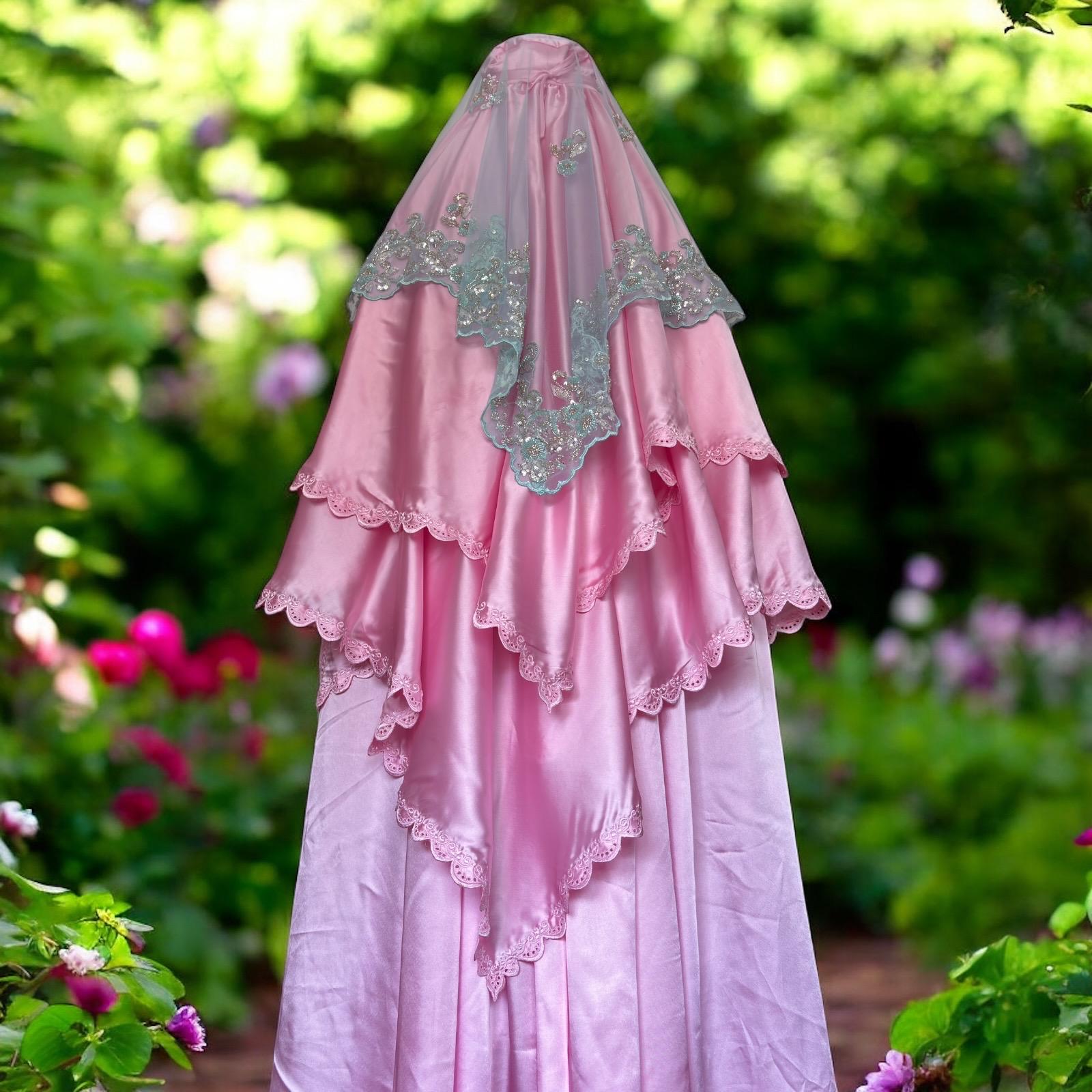 Elegant Afghan Topi Burqa With Embroidered Cutwork Scarfs and