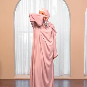 knee length dresses for ladies Sofiya Feather Kimono Abaya main image 1