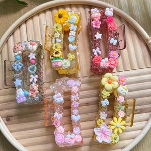 デコデン ヘアクロークリップ - ジェリーグリッター - フェイクケーキファンヘアアクセサリー