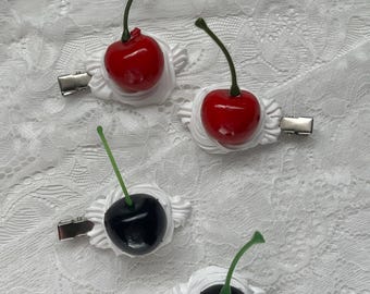 Decoden Fruit Hair Clip Set - Fake Cake Fun Hair Accessories - Etsy