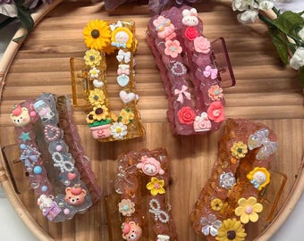 Decoden Hair Claw Clip - Jelly Glitter - Fake Cake Fun Hair Accessories