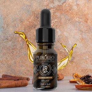 PUROLEO Beard Oil 2oz/59ml Made In Canada All Natural Formula with Argan Oil, Jojoba Oil, and Vitamins for Nourishing and Enhancing Beard