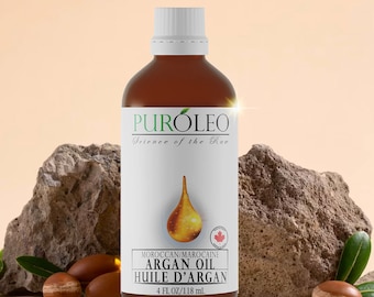 PUROLEO Argan Oil (Packed in Canada) 100% Natural and Organic | Facial Oil for Glow & Moisturize