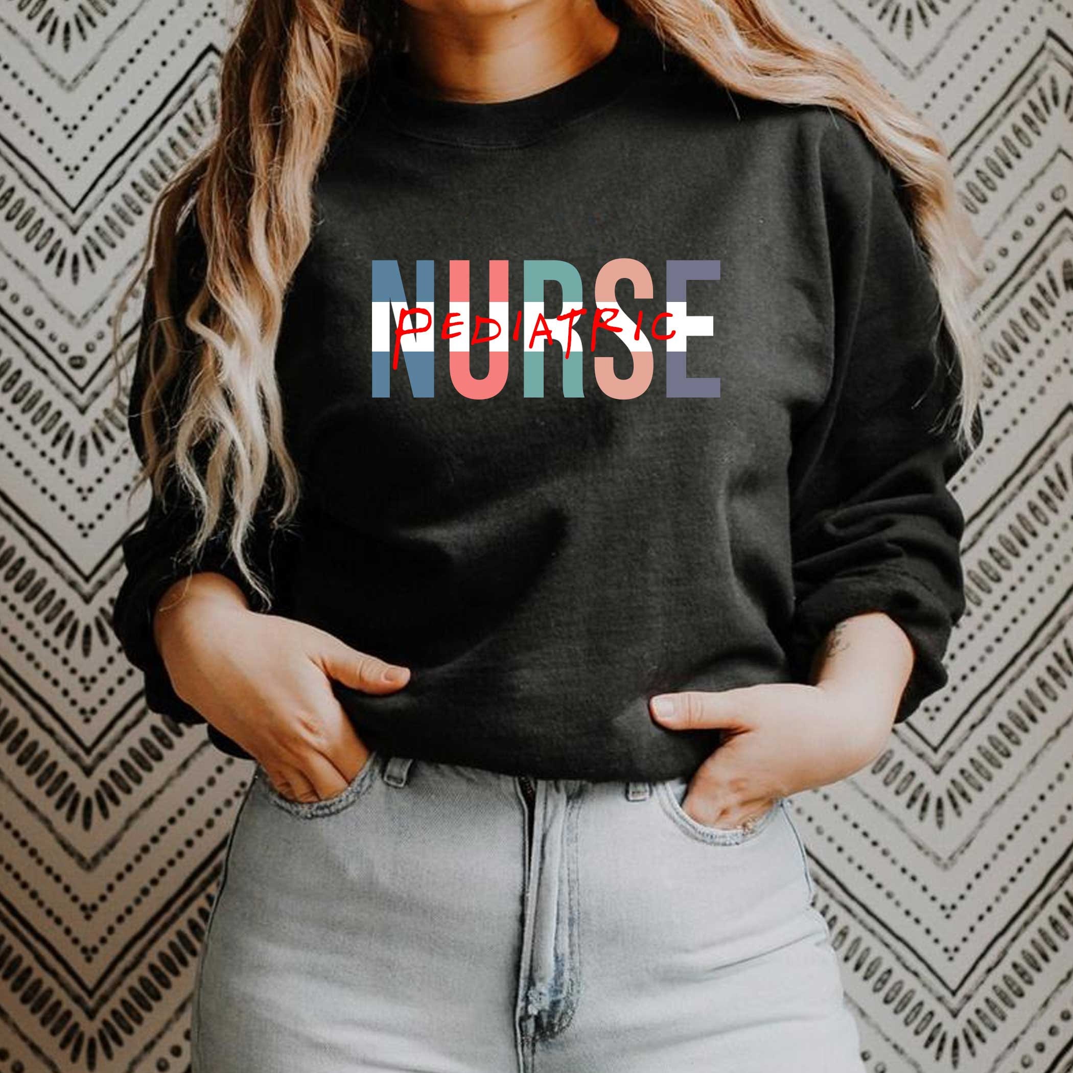 Pediatric Nurse Sweatshirt PEDS Shirt Gift For Student Etsy