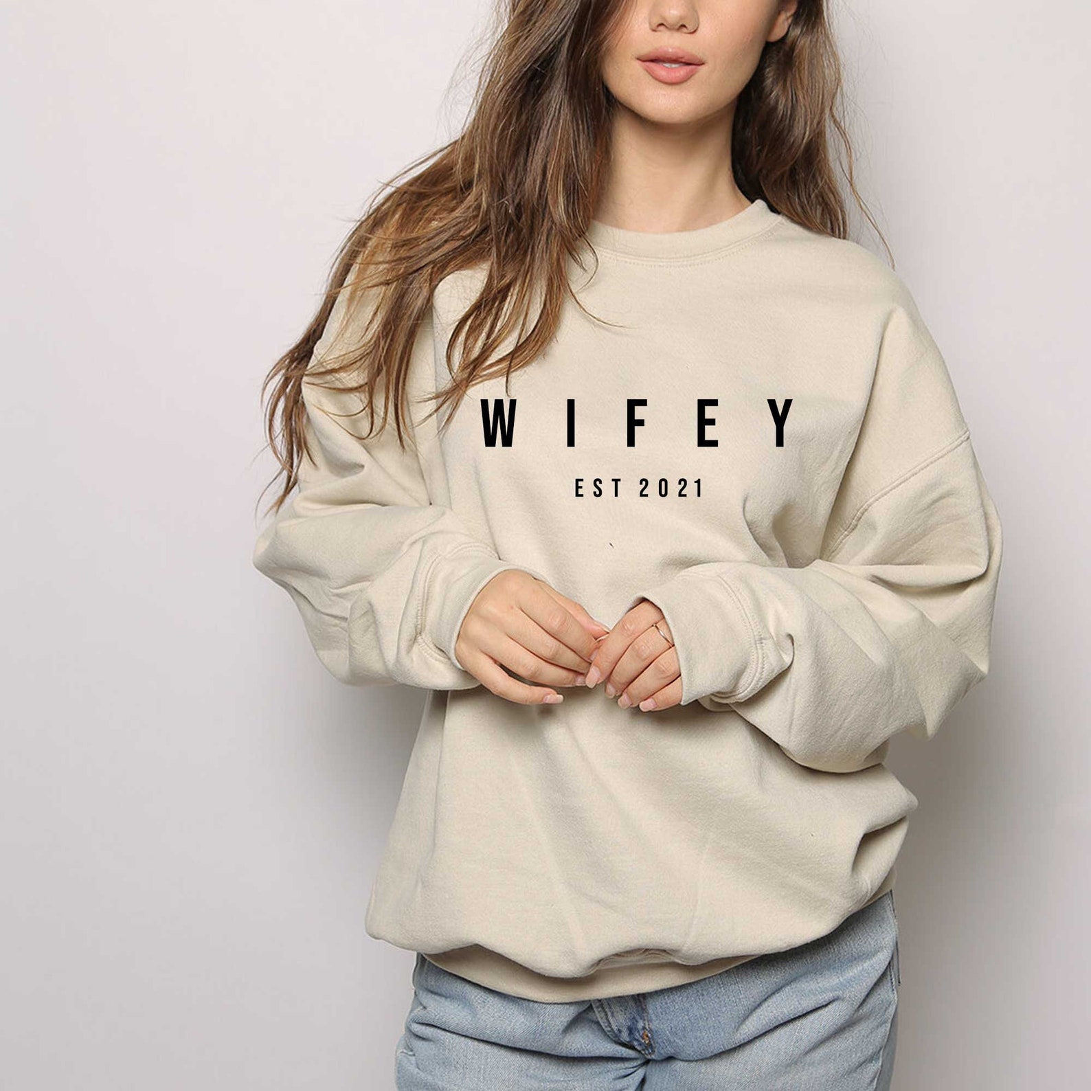Customized Wifey Est 2021 Sweatshirt Mrs Sweat Wifey Sweat | Etsy