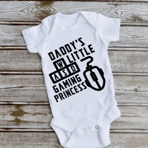 Daddy&#39;s Little Gaming Princess, Gamer Daddy, Gamer Dad, Gaming Princess Shirt, Gamer Shirt, future gamer, Fathers Day