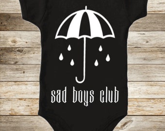 Trauriger Jungen Club, Regenschirm, gruselig, Halloween, Goth, Metall, Dusche Geschenk, Halloween Baby Geschenk, Halloween Outfit, Horror Outfit, Emo, gruselig