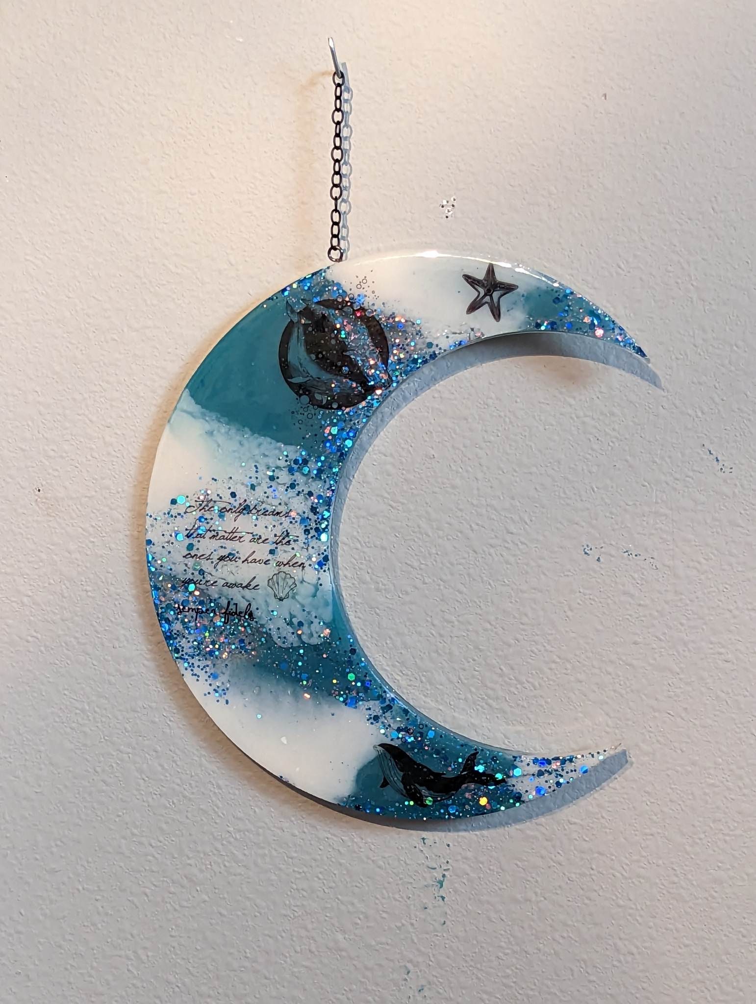 Resin Moon Wall Hangings Etsy