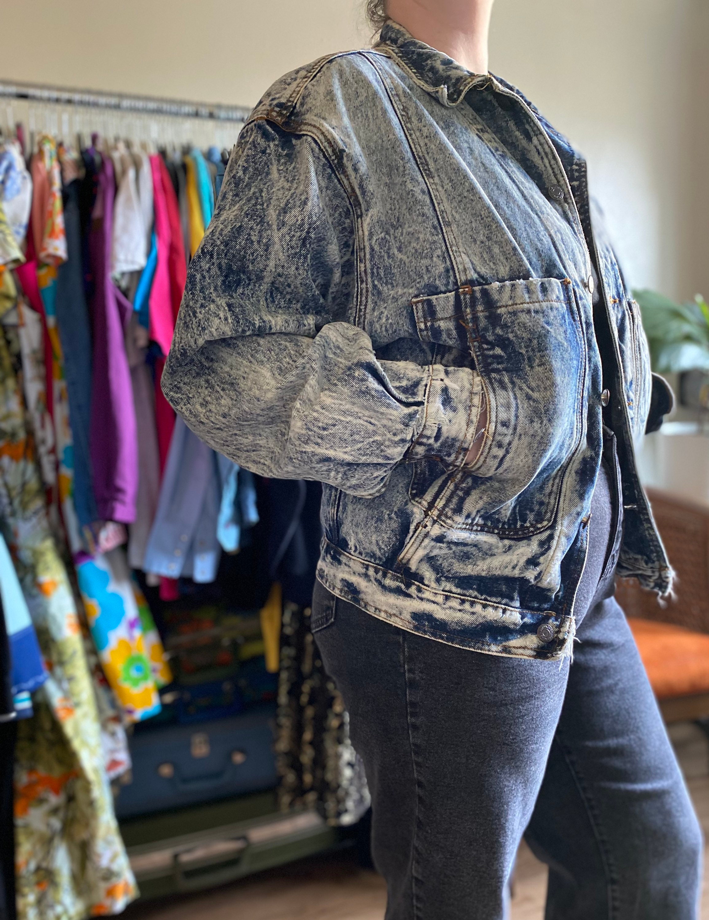 Vintage Jordache Denim Jean Jacket 80s 