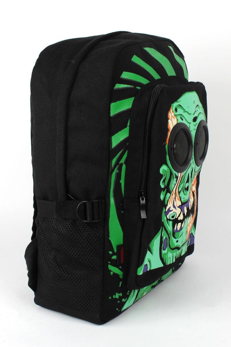 Gothic backpack Emo Zombie Party mesh pockets Adjustable Etsy