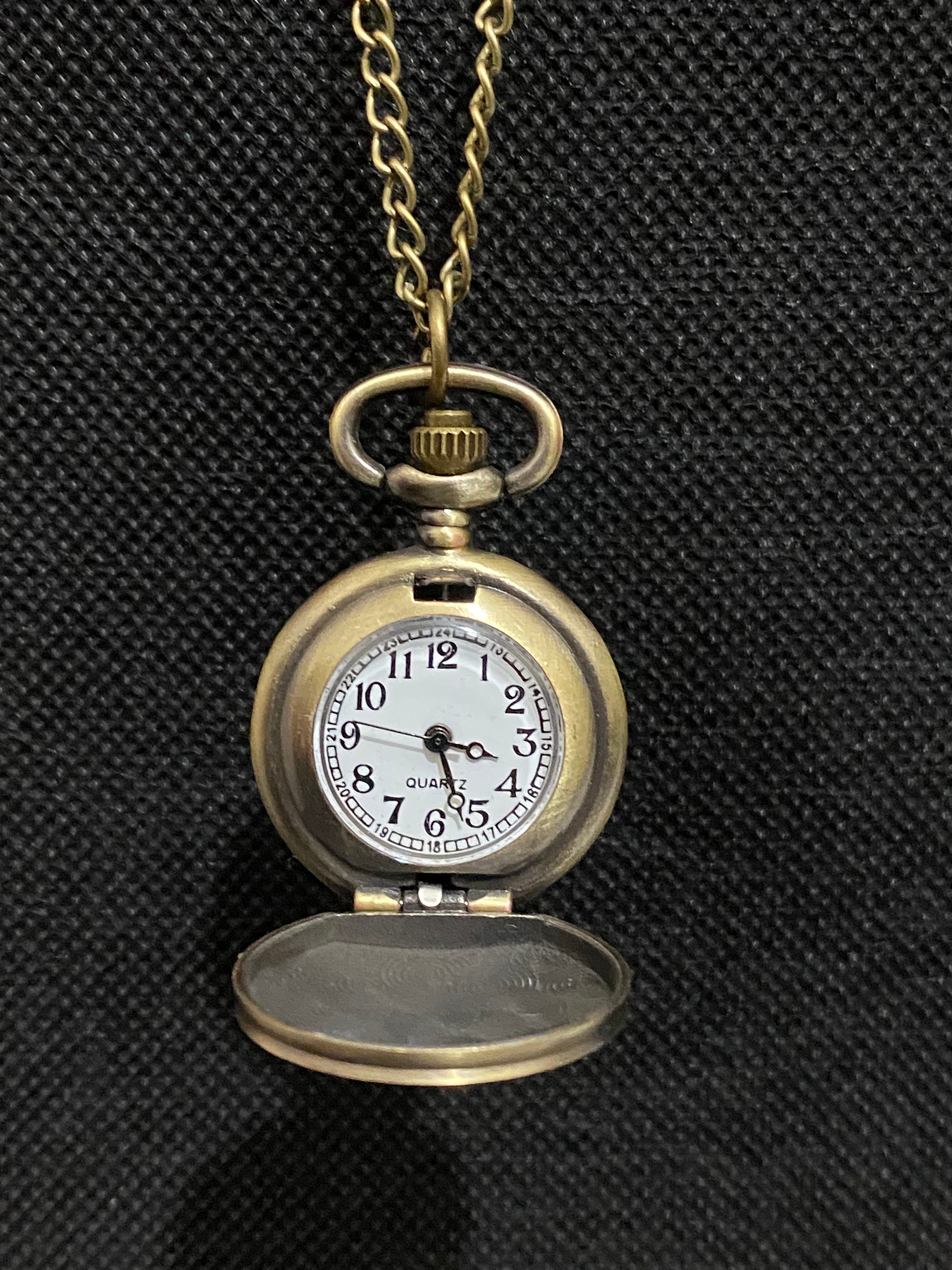Vintage Pocket Watch Time Display Clock Necklace Chain Watch - Etsy UK