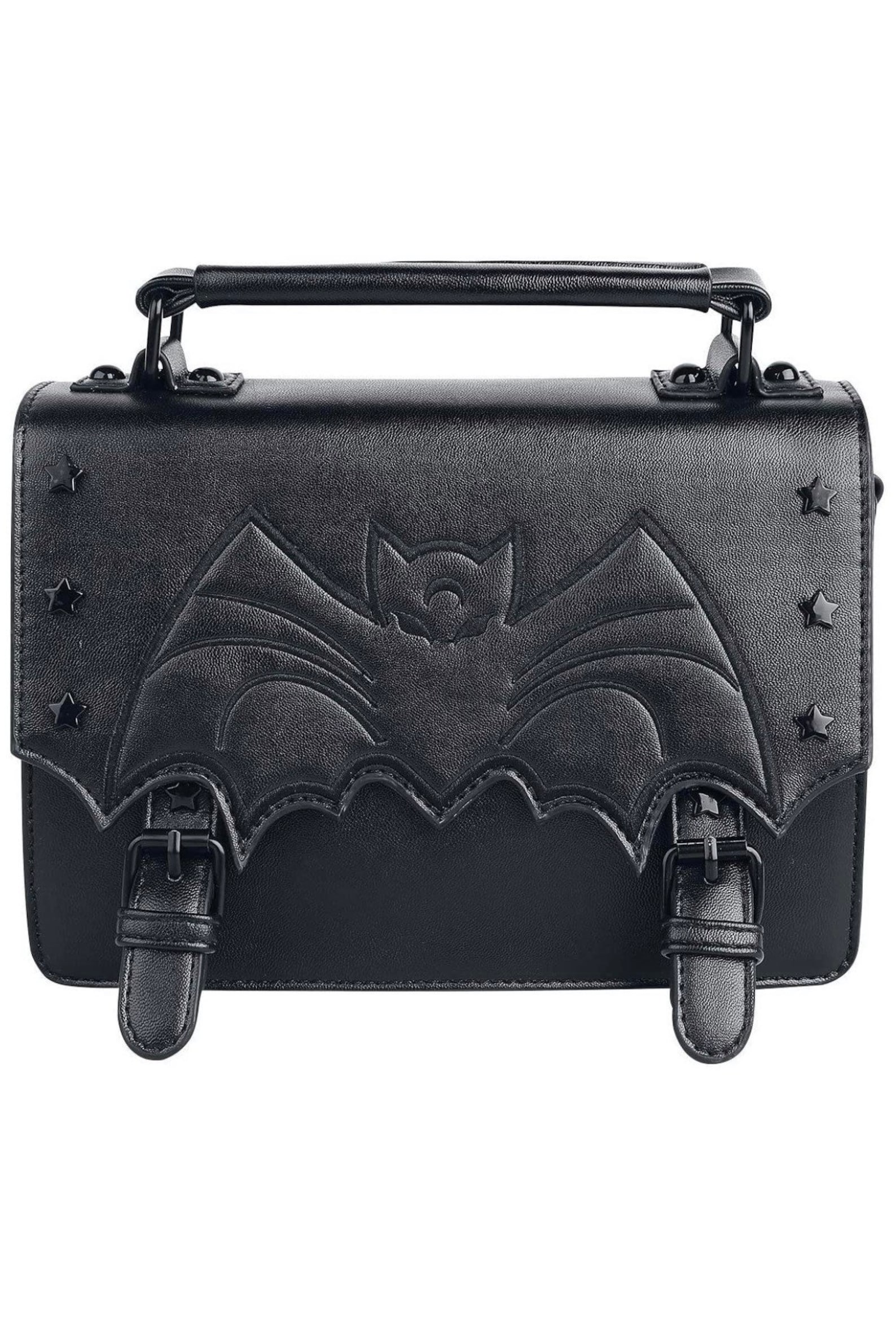 Black Gothic Canvas Messenger Bag Emo Punk Gift College Bat Etsy
