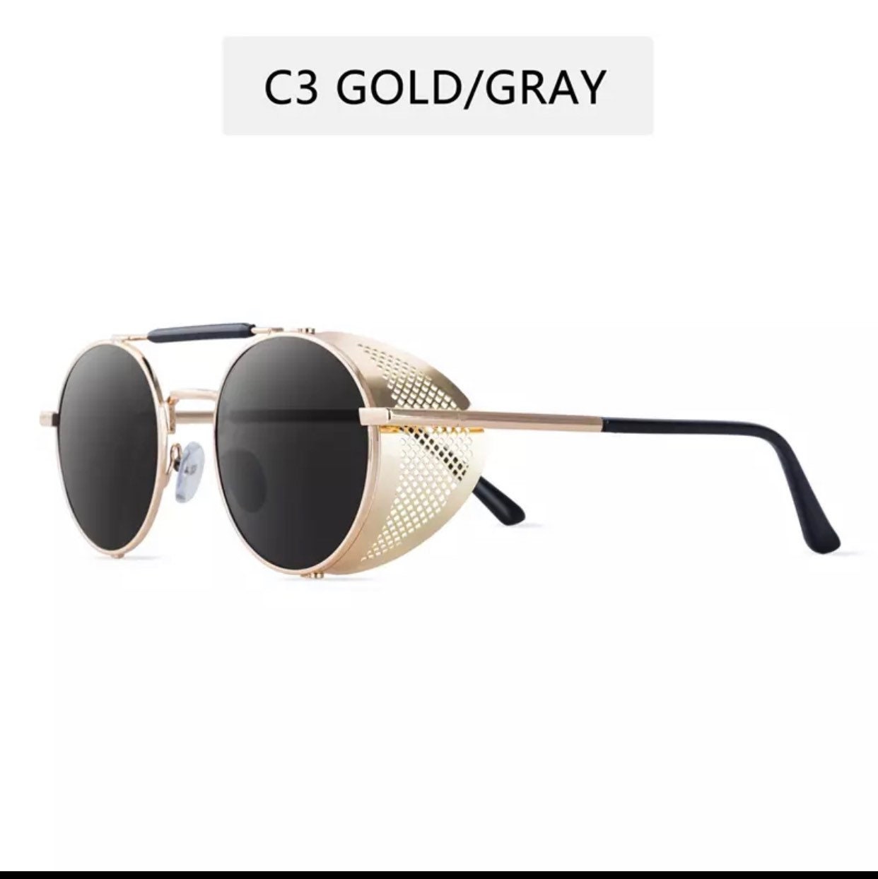 European And American Square Men's Sunglasses Steampunk Sunglasses