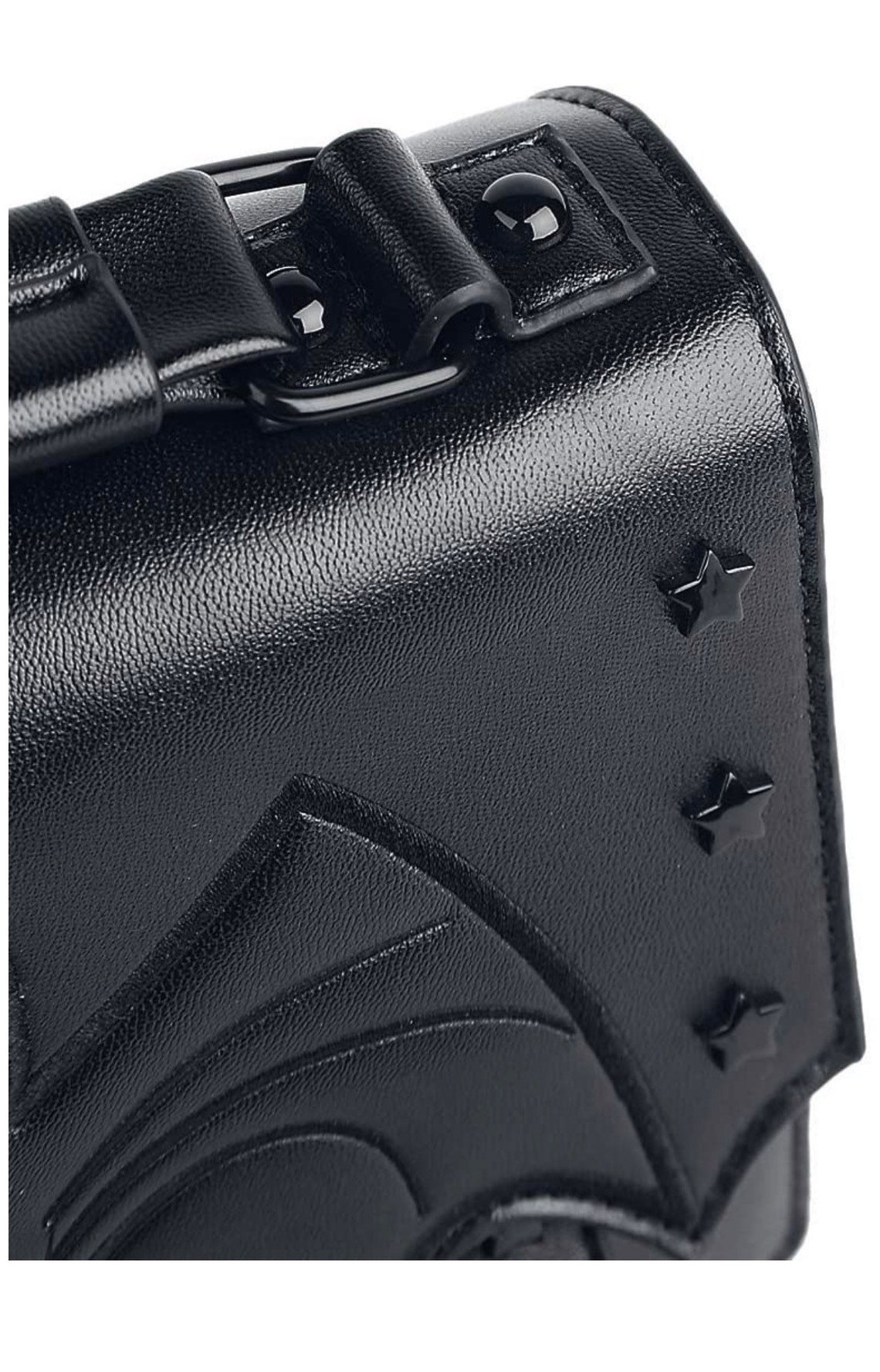 Black Gothic Canvas Messenger Bag Emo Punk Gift College Bat Etsy