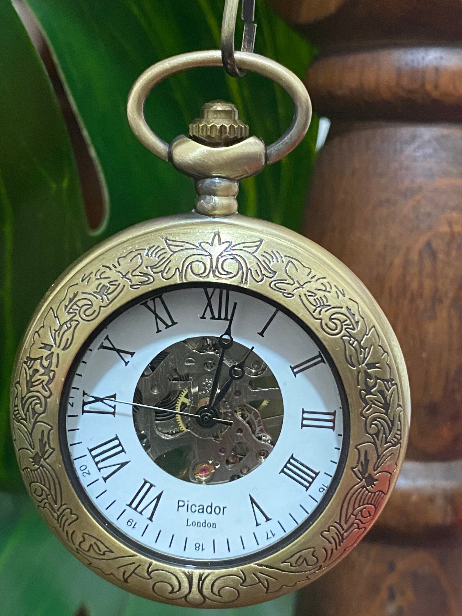 Vintage Engraved Mechanical Pocket Watch Unisex Pocket Watch Etsy