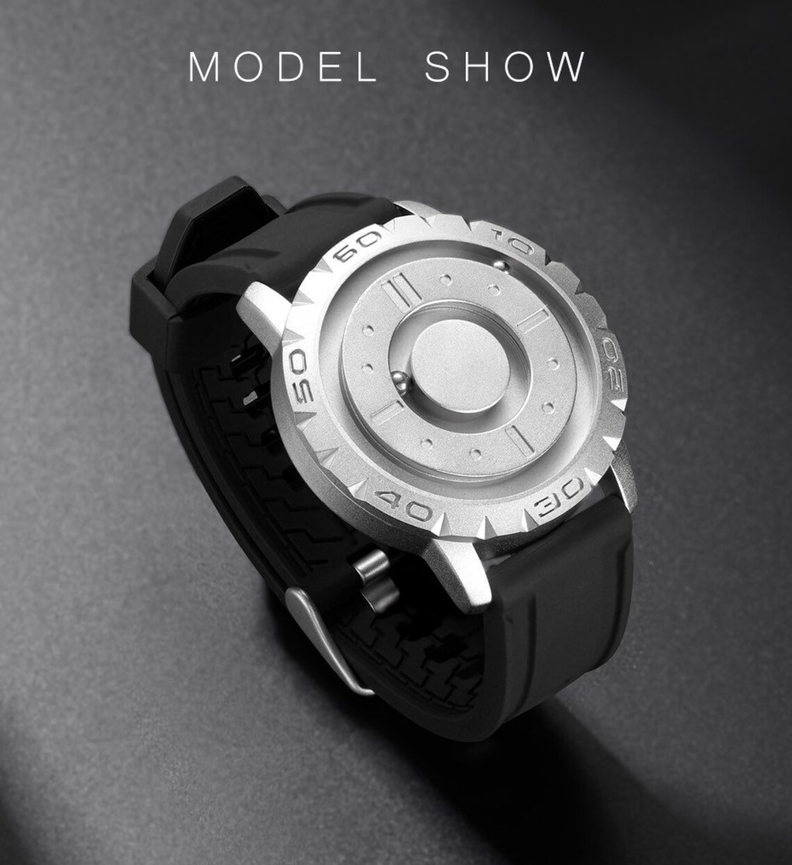 Rotating Ball Watch Swiss Movement Stainless Steel Etsy