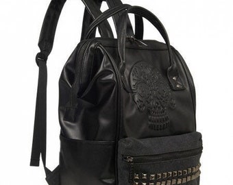 skull backpack purse