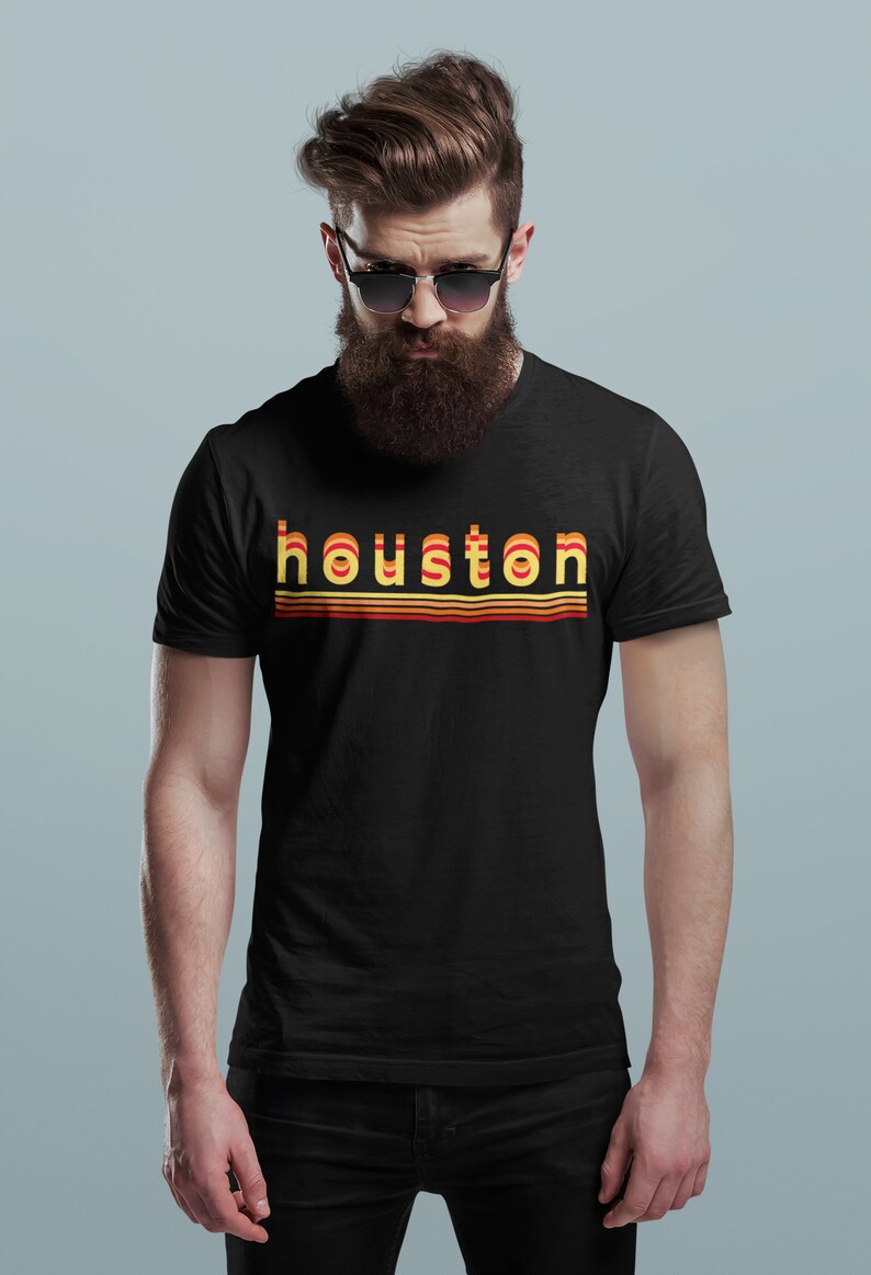 Xtreme Apparel Houston Baseball Fans T-Shirt - Crush City Design, 100% Cotton Men's Tee - View #2