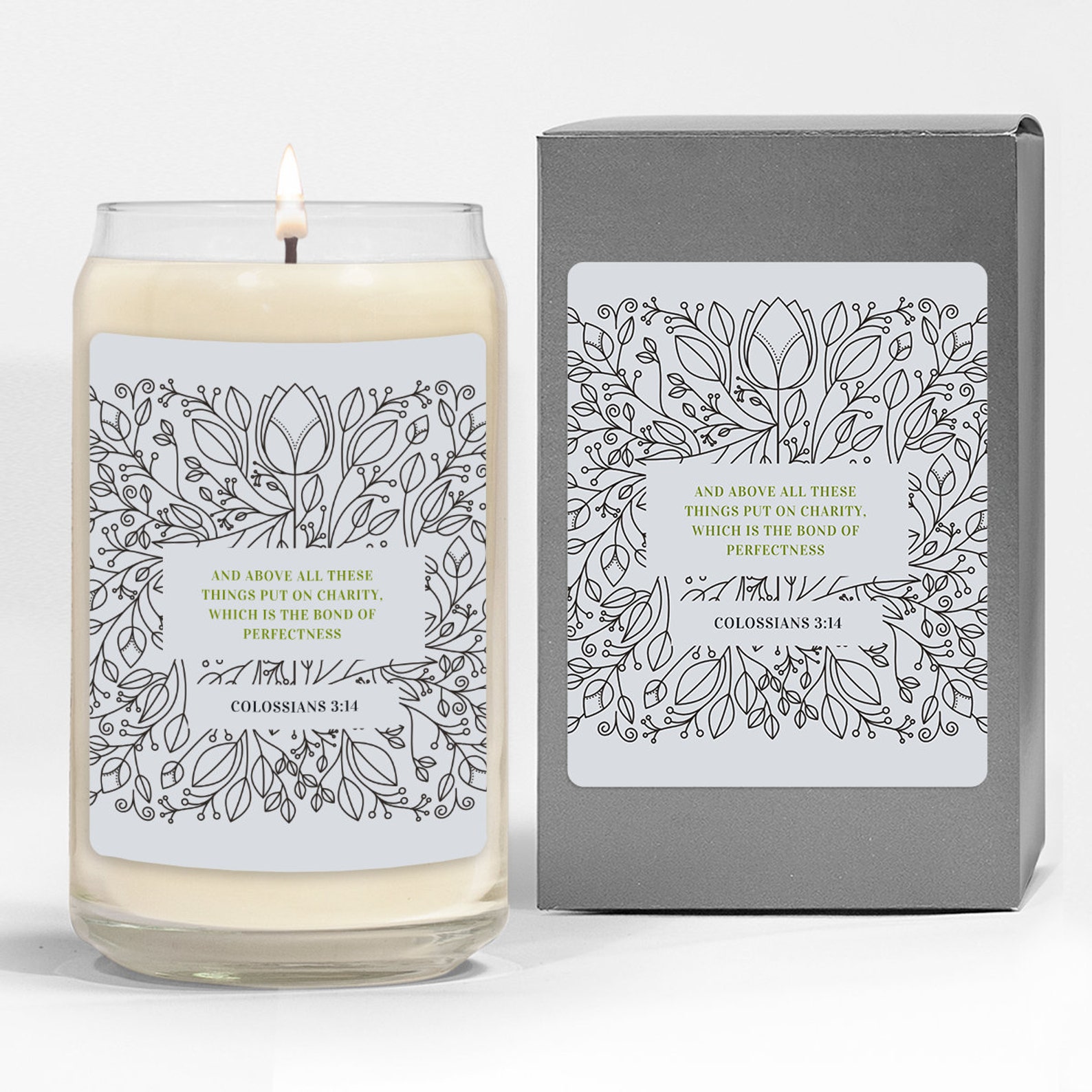 Bible Verse Candlesoy Wax Candlegospel Candlescented Candle Etsy