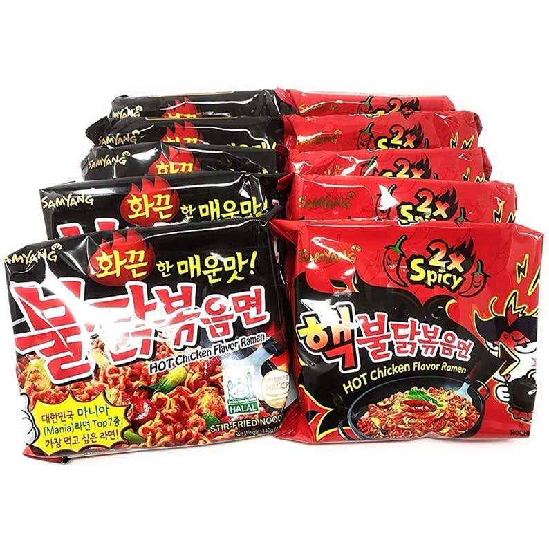 Pack of 2 2x Spicy Ramen Samyang Buldak Instant Ramen Etsy