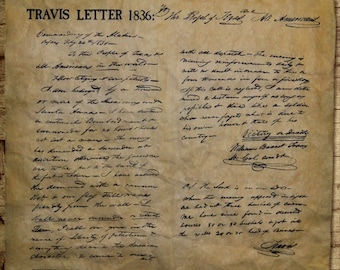 Carta de Travis de 1836