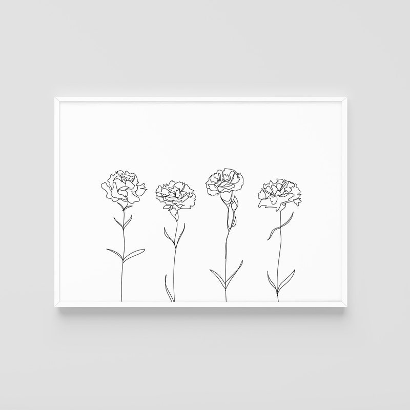 Abstract Carnation - Etsy UK