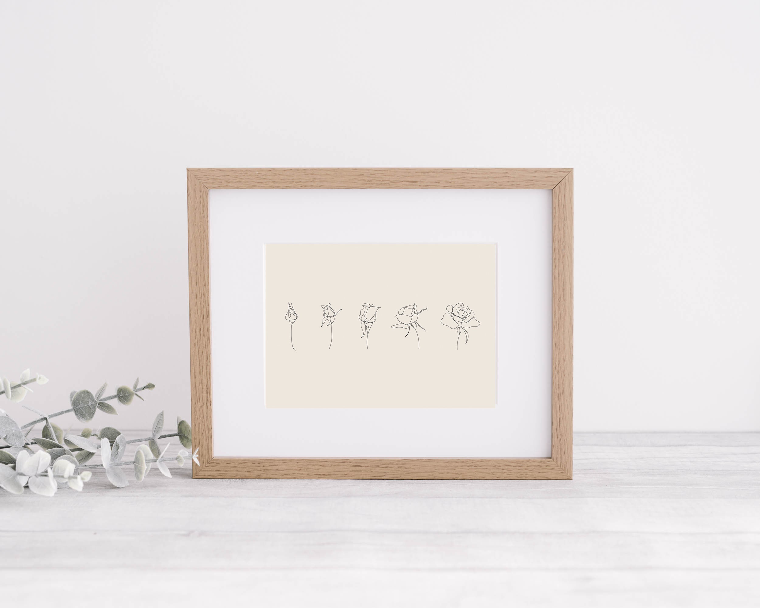 Life of Rose One Line Drawing Rose Art Minimal Line Art - Etsy Canada
