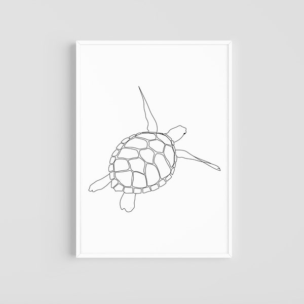 Sea Turtle Wall Art Etsy