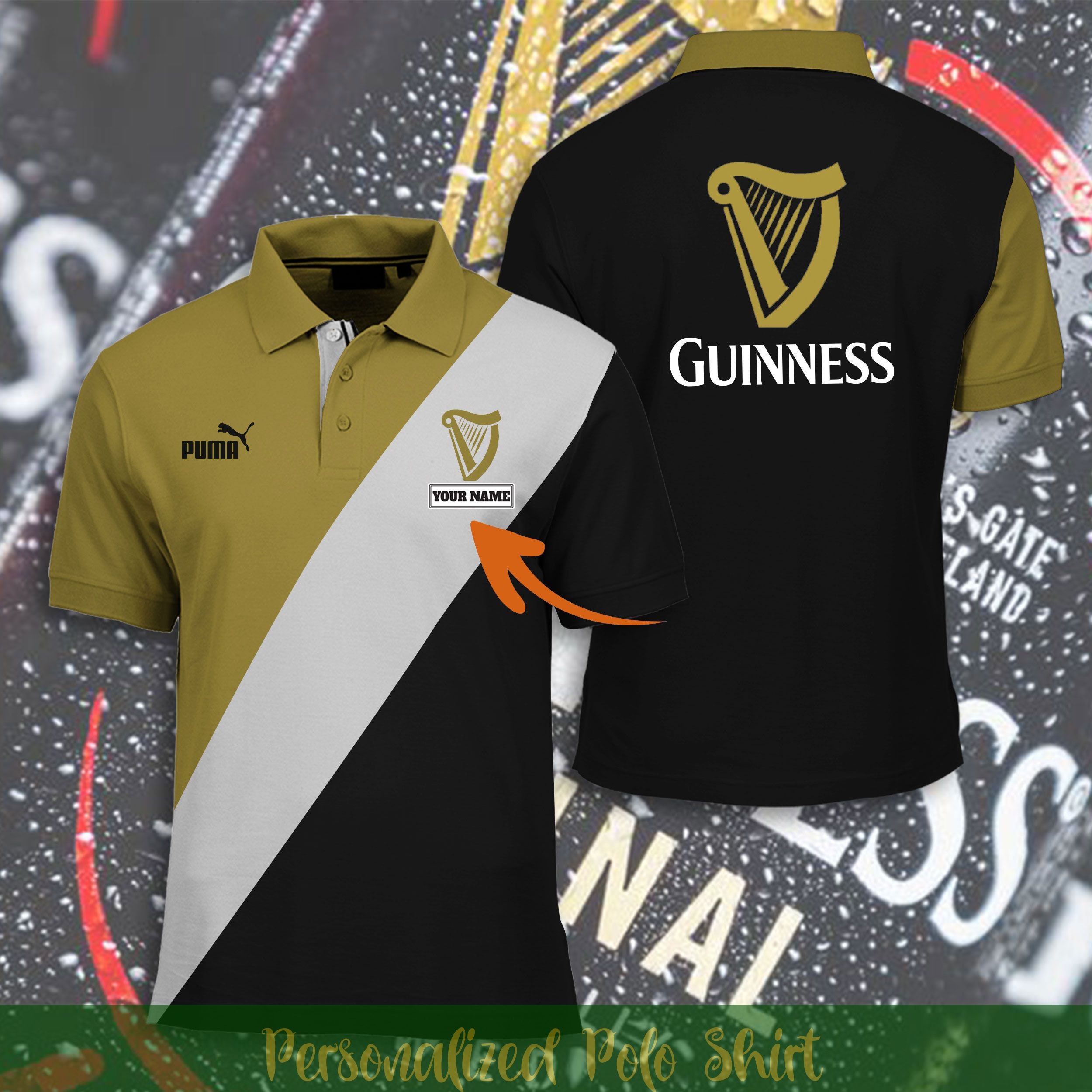 Guinness World Records Personalized Beer Polo Shirt/ Unisex Etsy
