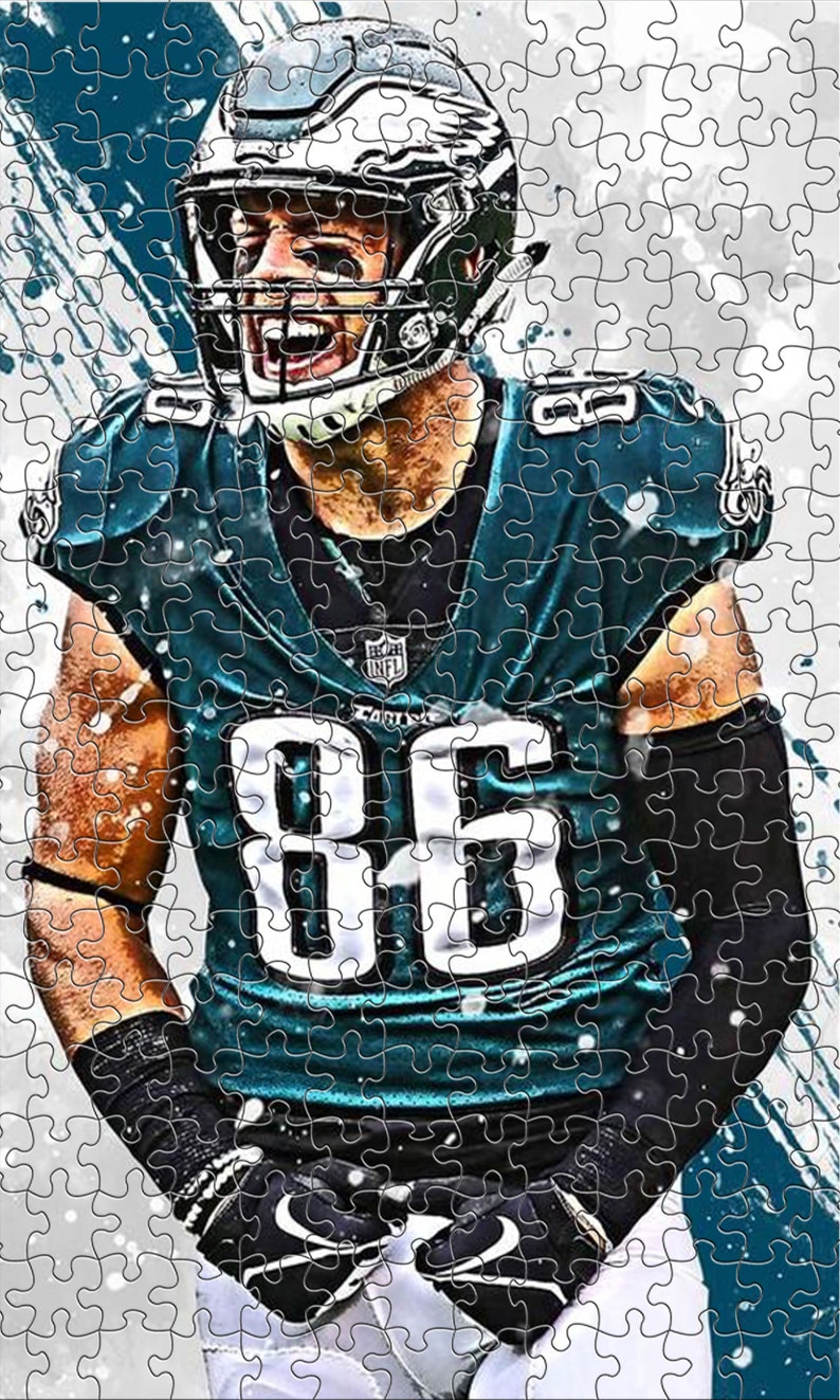 Zach Ertz Philadelphia Eagles Jigsaw Puzzle Magic Gift 20 X 30 Etsy