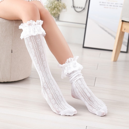 Ruffle Satin Lolita Lace Cotton Ankle Socks Novelty Japan - Etsy