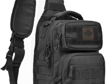 36L Military Tactical Backpack Large Army Rucksacks Bag Outdoors Hiking Daypack Hunting Backpacks (Black)