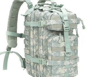 Tactical Backpack 42L Large Rucksack 3 Day Outdoor Military Army Assault Pack Go Bag Backpacks