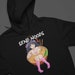 Send Noods Hoodie, Anime Girl Pullover, Waifu Japanese Hoodie, Funny Otaku Gift, Unisex Black Hooded Sweatshirt, Ramen Girl, Funny Hoodie 