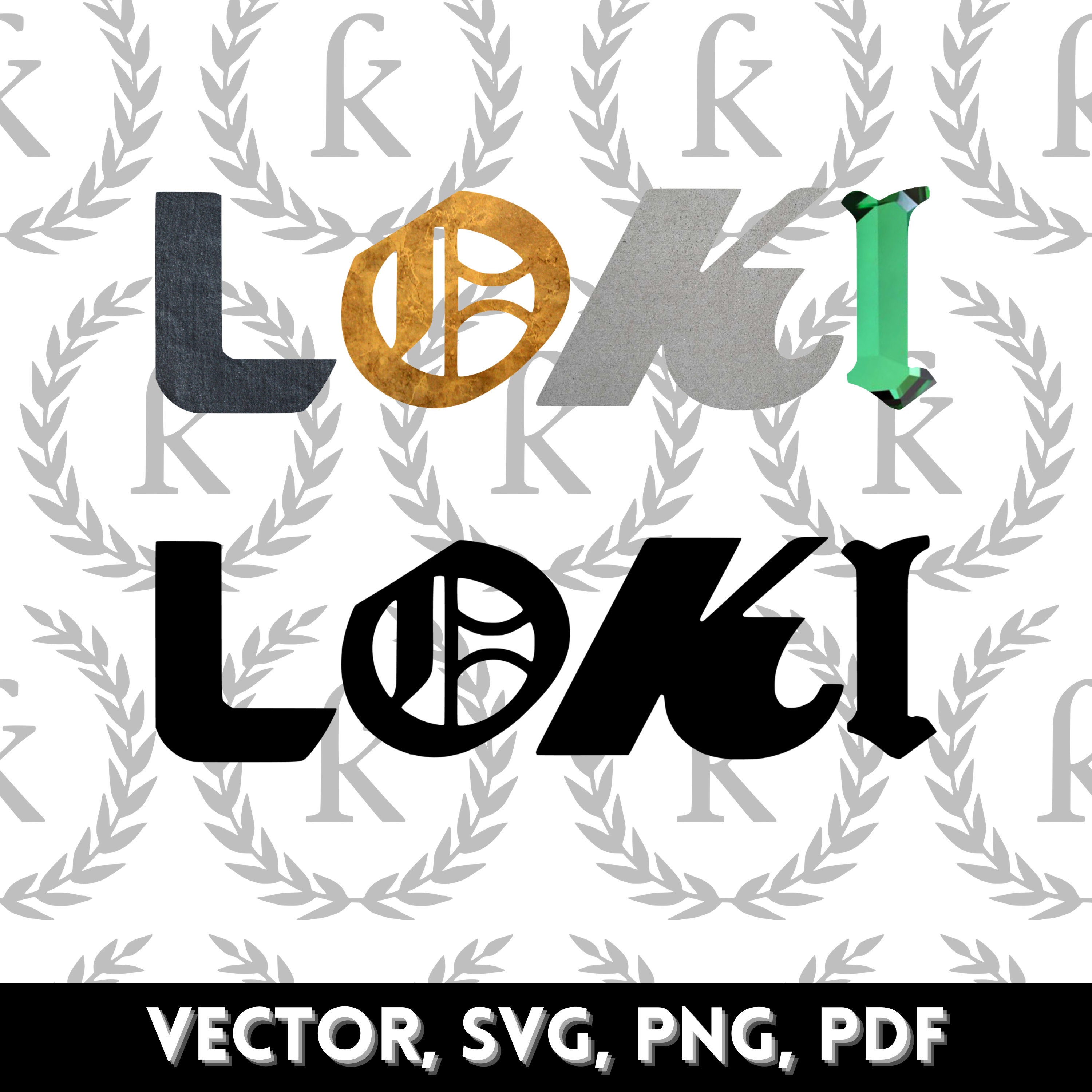 Loki PNG SVG Vector Cut File Digital Download