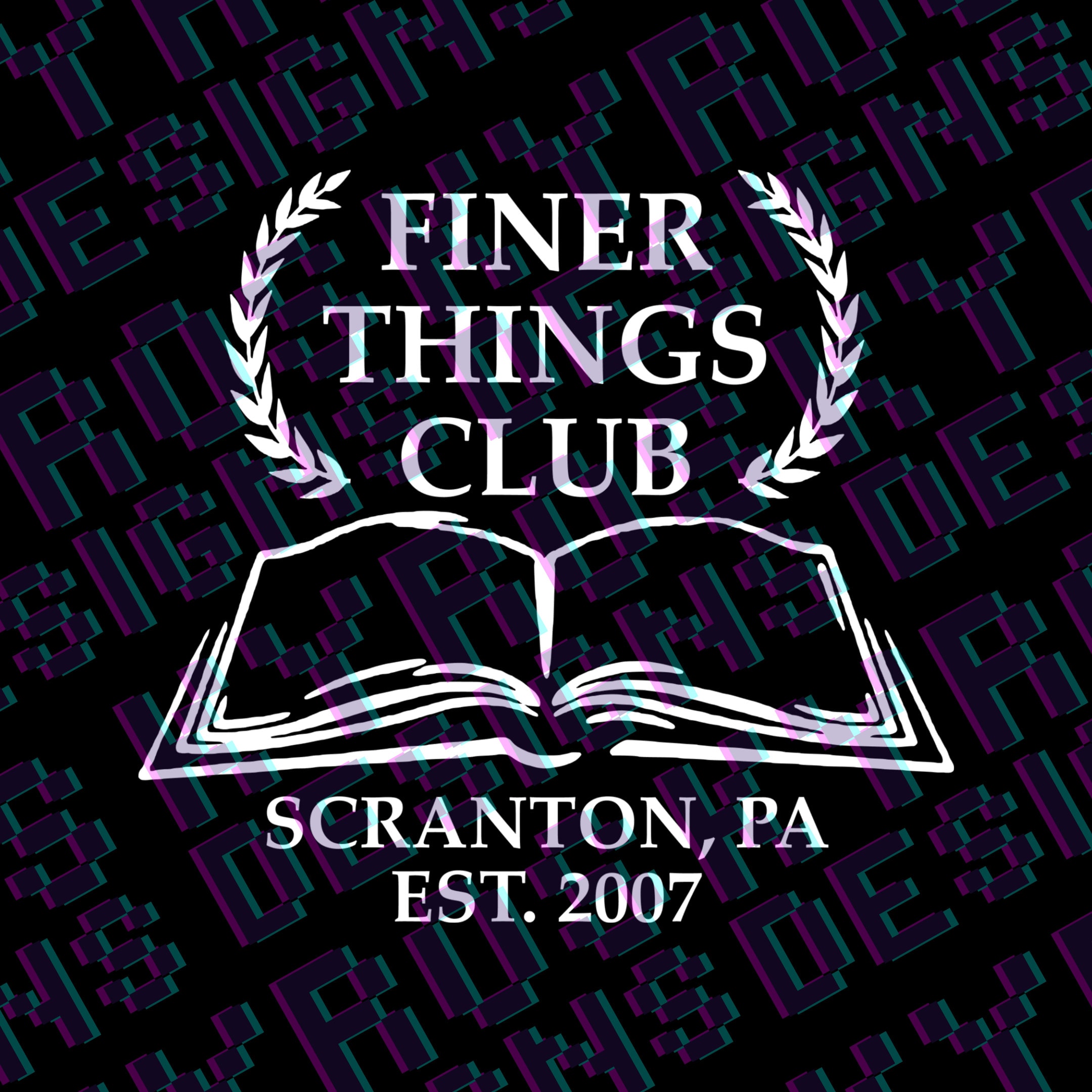 Finer Things Club The Office PNG SVG Vector Cut Fichier Etsy