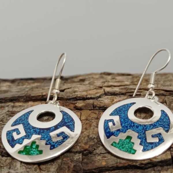 Aztec Hoop Earrings Etsy