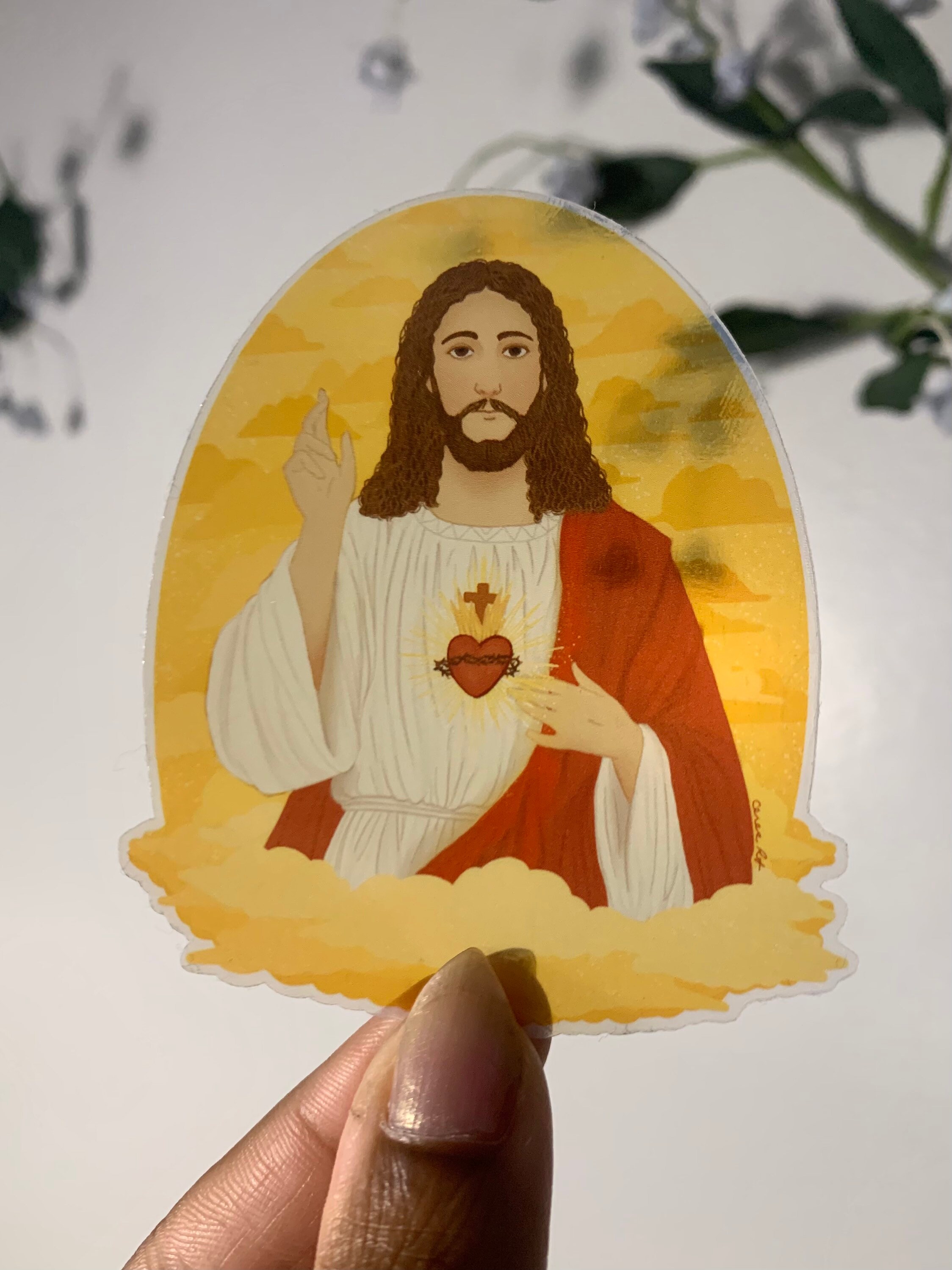 Jesus Transparent Sticker Jesus Christ, Jesucristo, Waterproof, Solid Color and Translucent ...