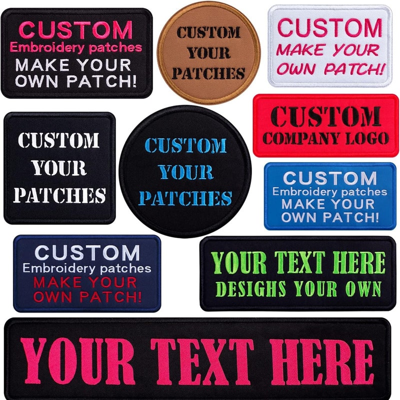 Custom Logo Sew on Patches - Etsy