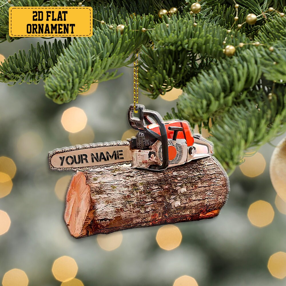Ornament - Chainsaw Logger Ornament Ornament - Chainsaw Logger Ornament
