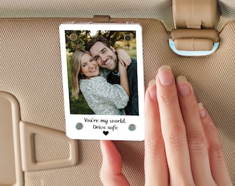 Personalized Memorial Car Visor Clip, Loss of Father Gift, Custom Remembrance Gift, Sympathy Gift for Loss of Dad, Grief Gift for Him