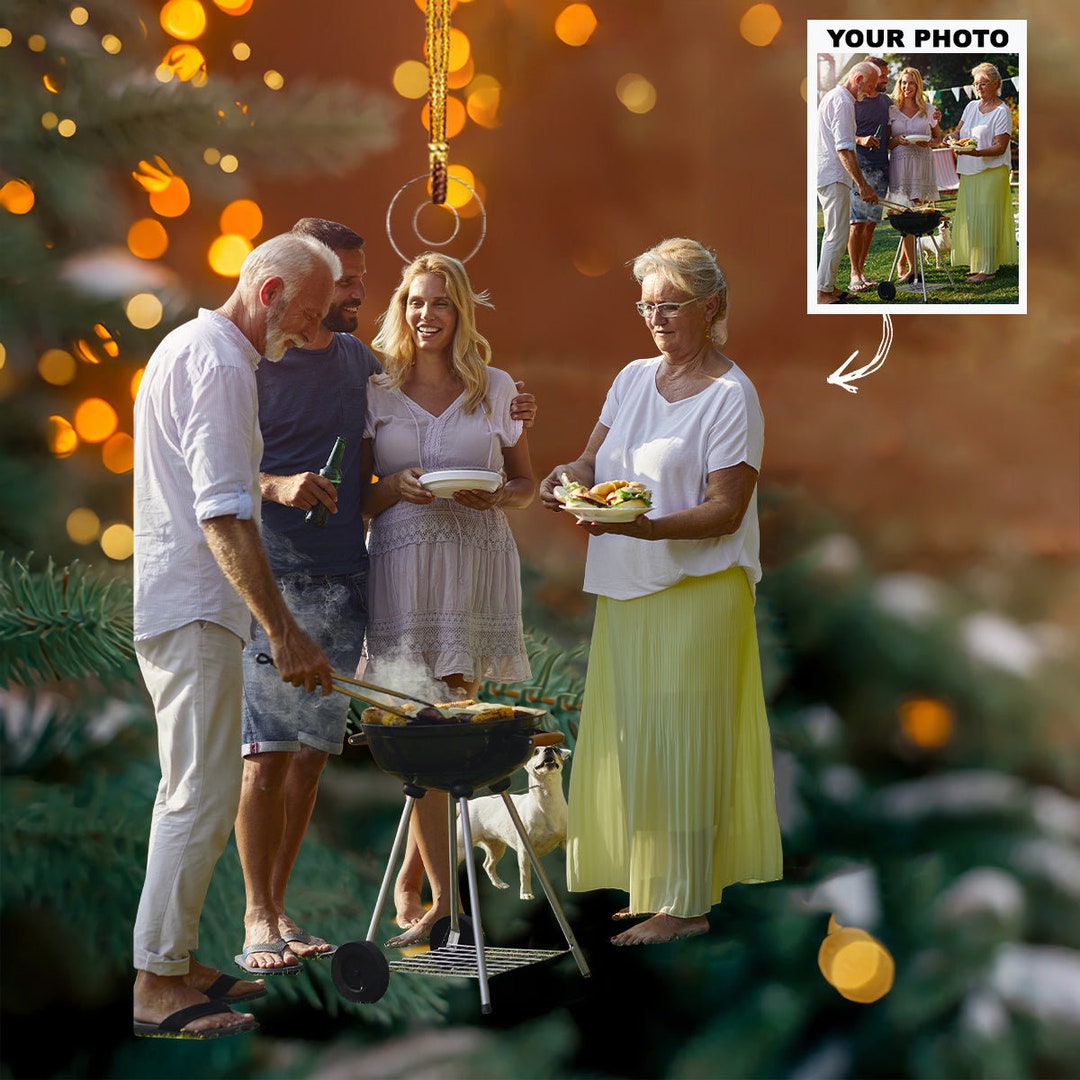 Custom Family Photo Ornament, Photo Ornaments, Photo Ornament Christmas ...