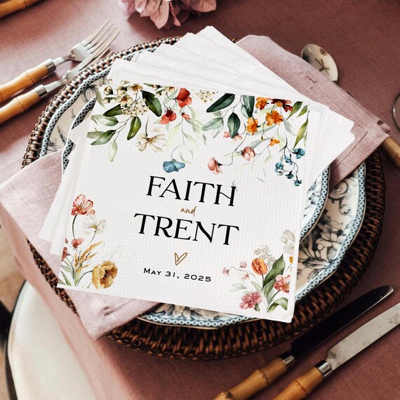 Custom Cocktail Napkin for Rehearsal Dinner