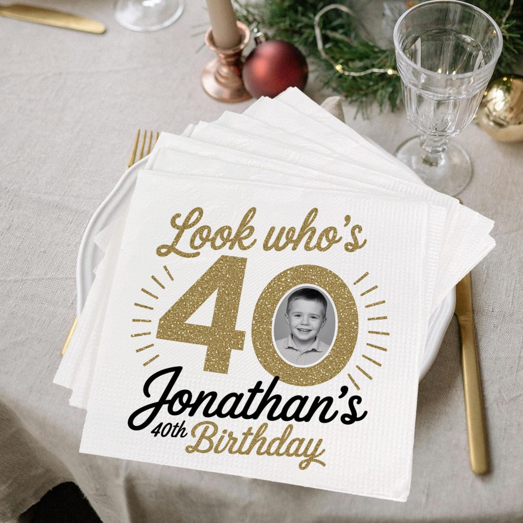 40th Birthday Napkins 13