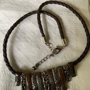 Faux Turtle Shell Necklace