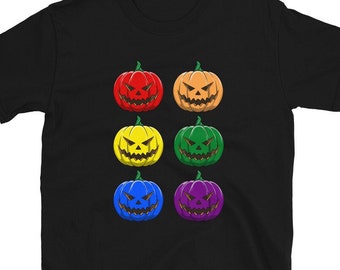 Grappig LGBTQ Halloween T-Shirt - Lesbische en Gay Pumpkins Shirt - Grappig Biseksueel en Transgender Cadeau - Funny LGBTQ Pride Halloween